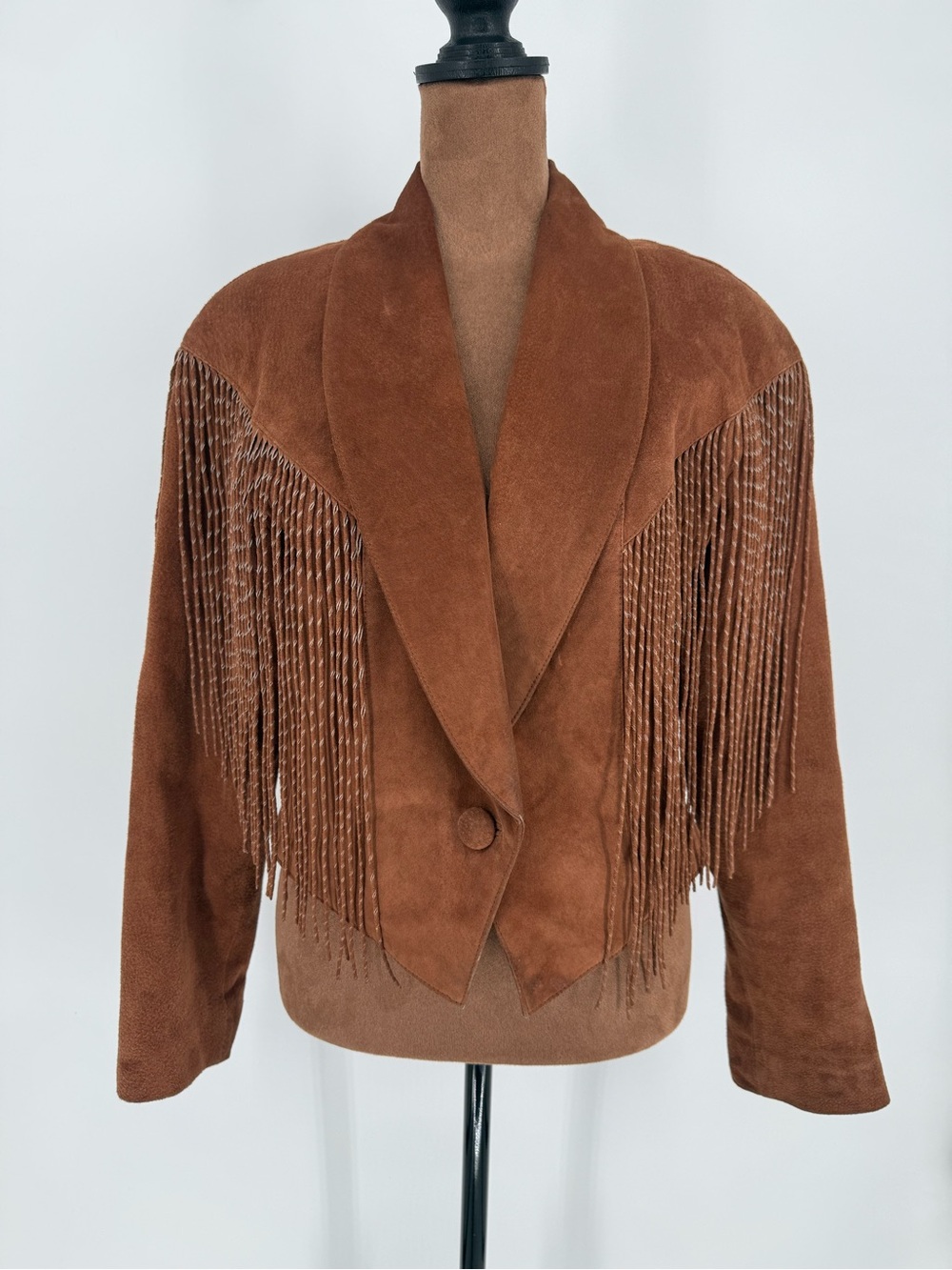Cripple Creek Genuine Suede Leather Fringe Jacket Women’s M Western Cowgirl